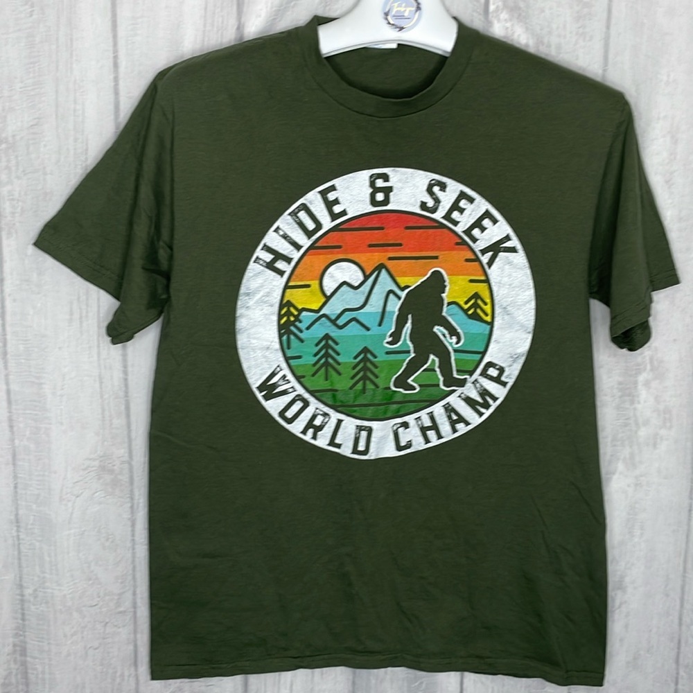 Bigfoot Hide and seek champ tshirt.​​